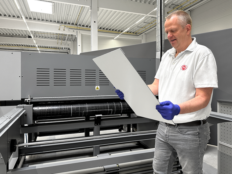 Direktdruck auf Platte Direktdruck auf Platte