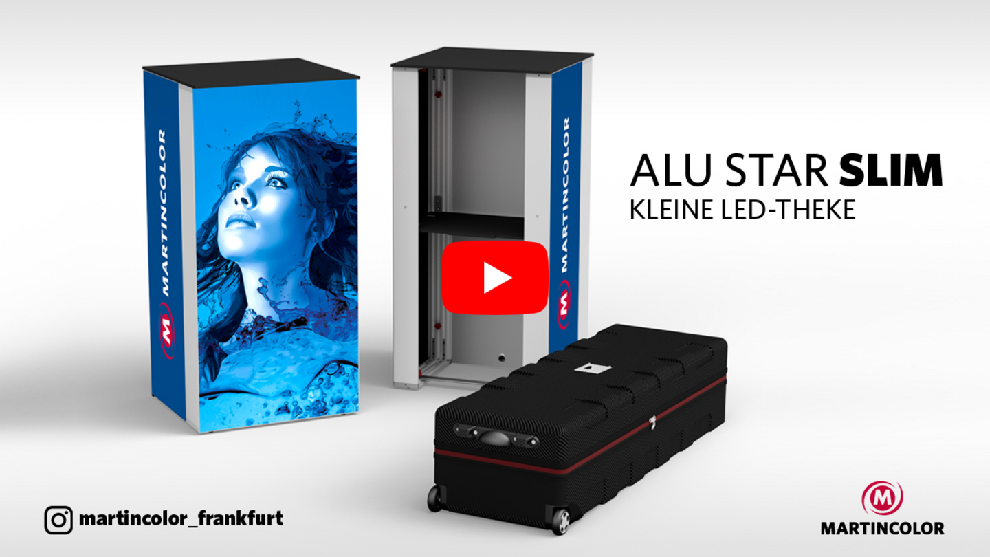 Illuminated counter ALU STAR SLIM