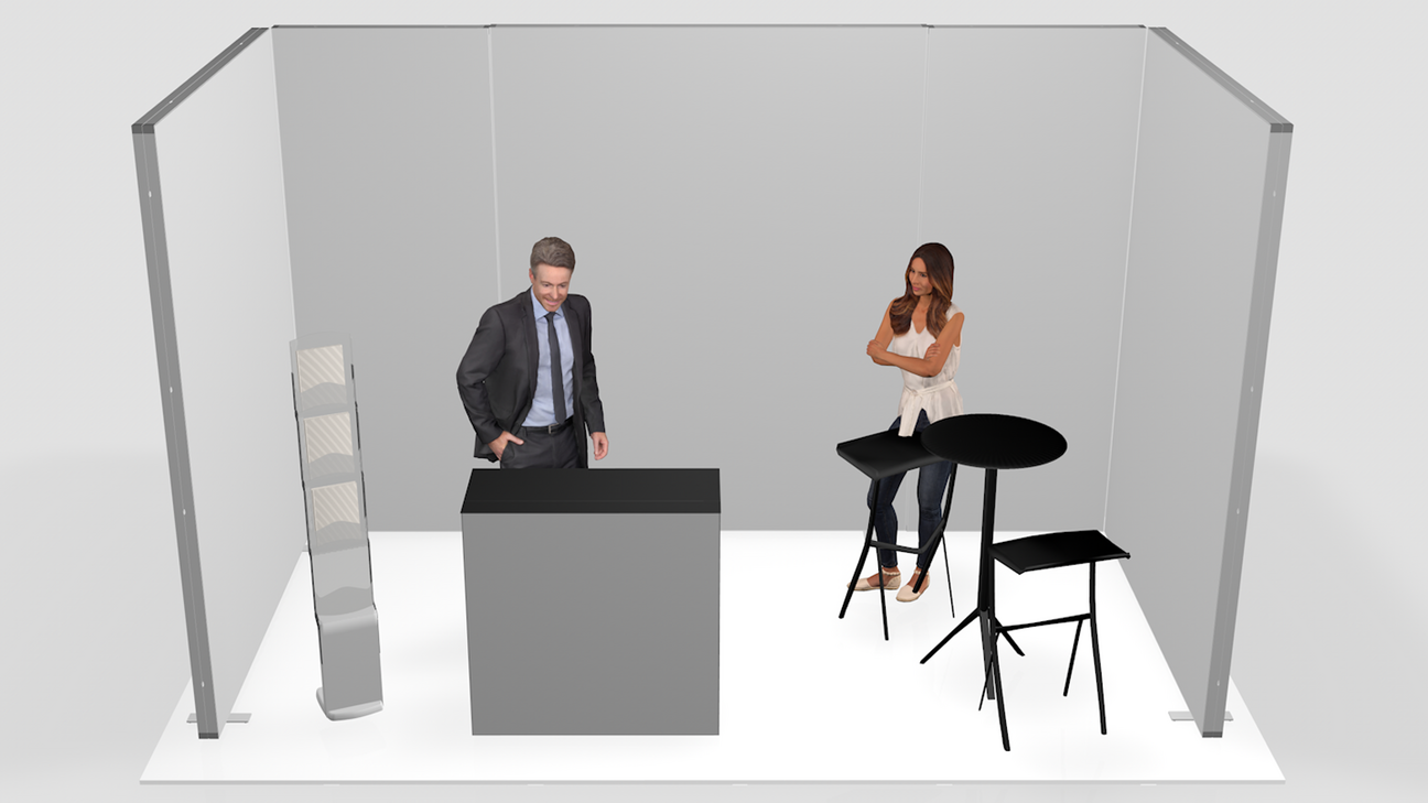 Planificación de un stand de exposición en 3D Planificación de un stand de exposición en 3D