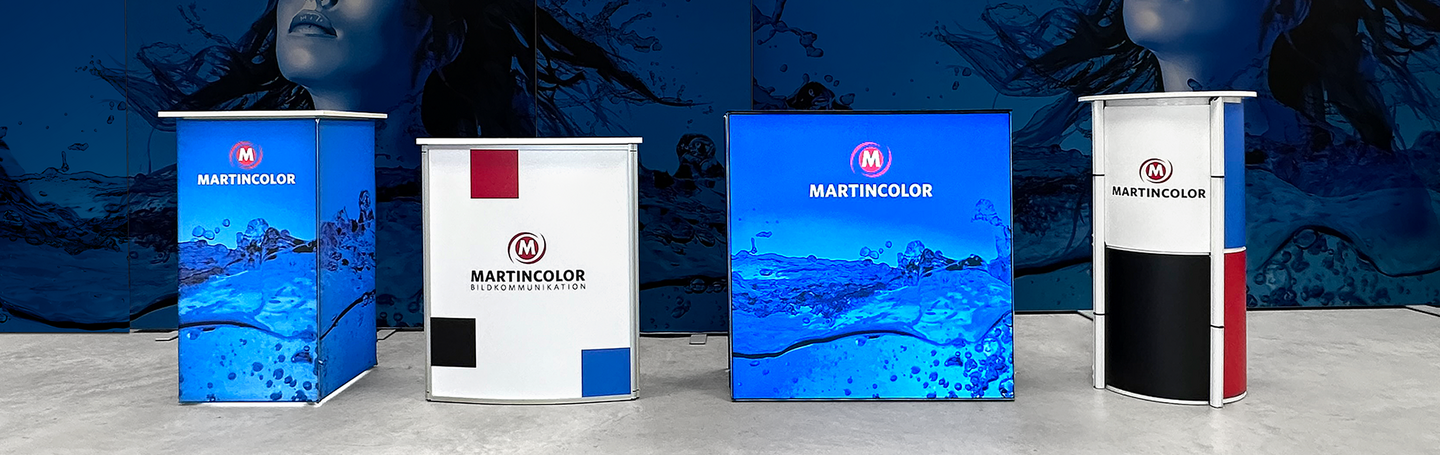 Exhibition counters for your mobile exhibition stand