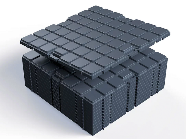 Exhibition floor Stand-ON - Floor panels stacked Exhibition floor Stand-ON - Floor panels stacked