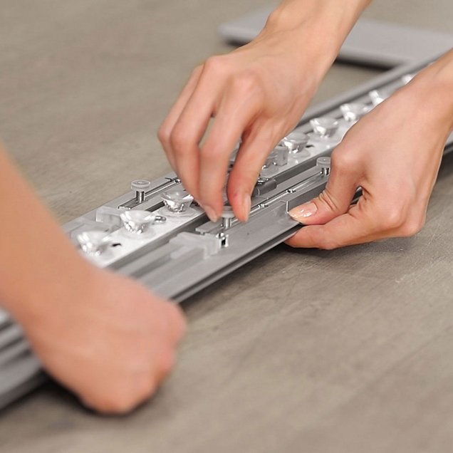 Mobile exhibition stand - ALU STAR - assembly 1 Mobile exhibition stand - ALU STAR - assembly 1