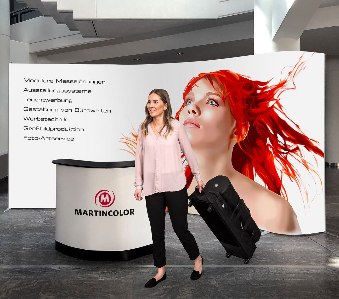 Mobile exhibition stand - ISOframe Wave Mobile exhibition stand - ISOframe Wave